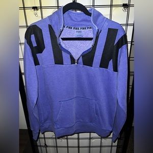 PINK half zip sweater